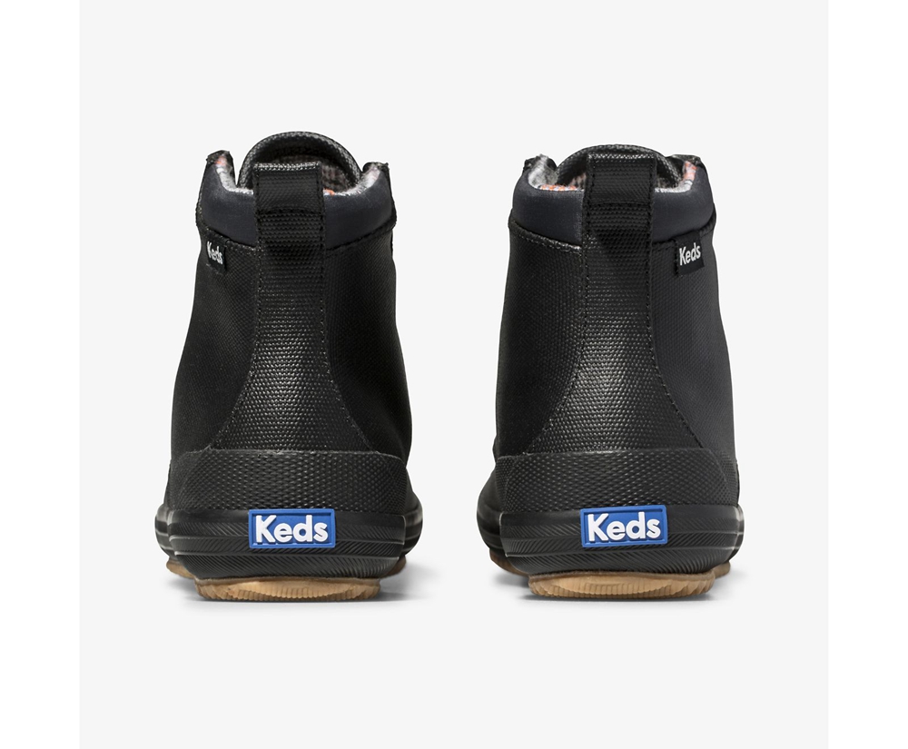 Botas Keds Mujer Negros - Scout Ii Water-Resistant Lona - 4720-EMVCZ